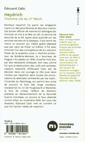 Produktbild: Heydrich : l'homme cl&eacute; du IIIe Reich
