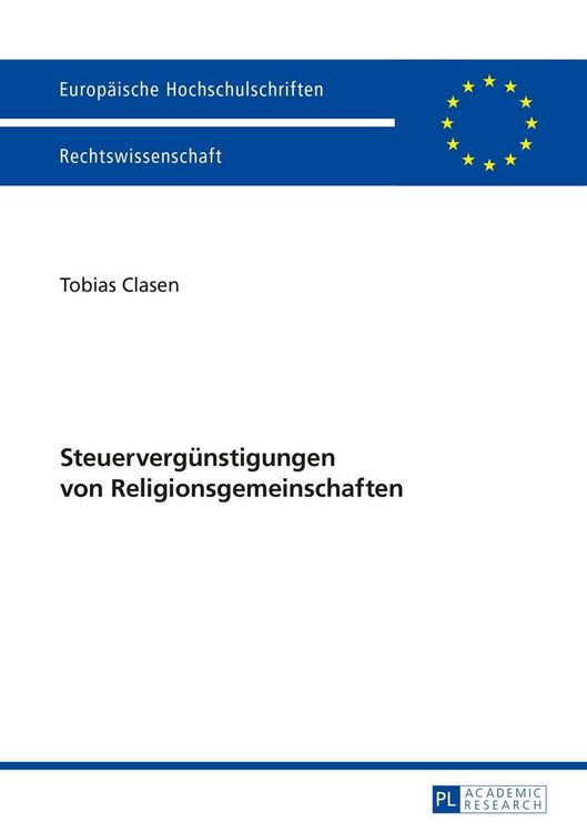 Produktbild: Steuerverg&uuml;nstigungen von Religionsgemeinschaften