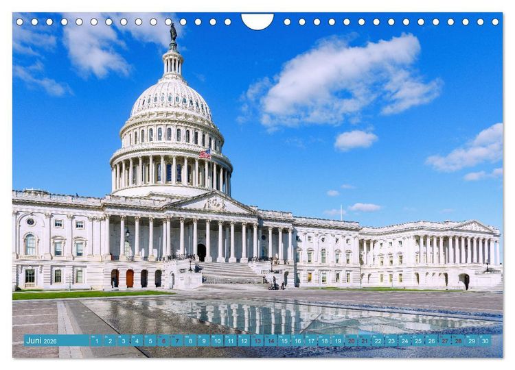 Produktbild: Washington, D.C., Hauptstadtzauber der USA (Wandkalender 2026 DIN A4 quer), CALVENDO Monatskalender