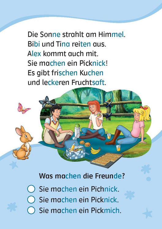 Produktbild: Lesefuchs Bibi & Tina: Leser&auml;tsel Lesestufe 1, Band 1