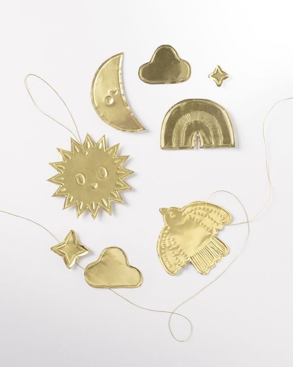 Produktbild: Folia Pr&auml;gefolienmappe 70, 18,5x29cm, 3 Blatt, gold
