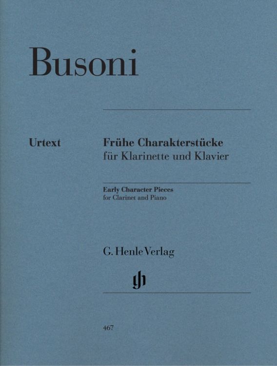 Bild vom Artikel Ferruccio Busoni - Frühe Charakterstücke für Klarinette und Klavier (Erstausgabe) vom Autor Ferruccio Busoni