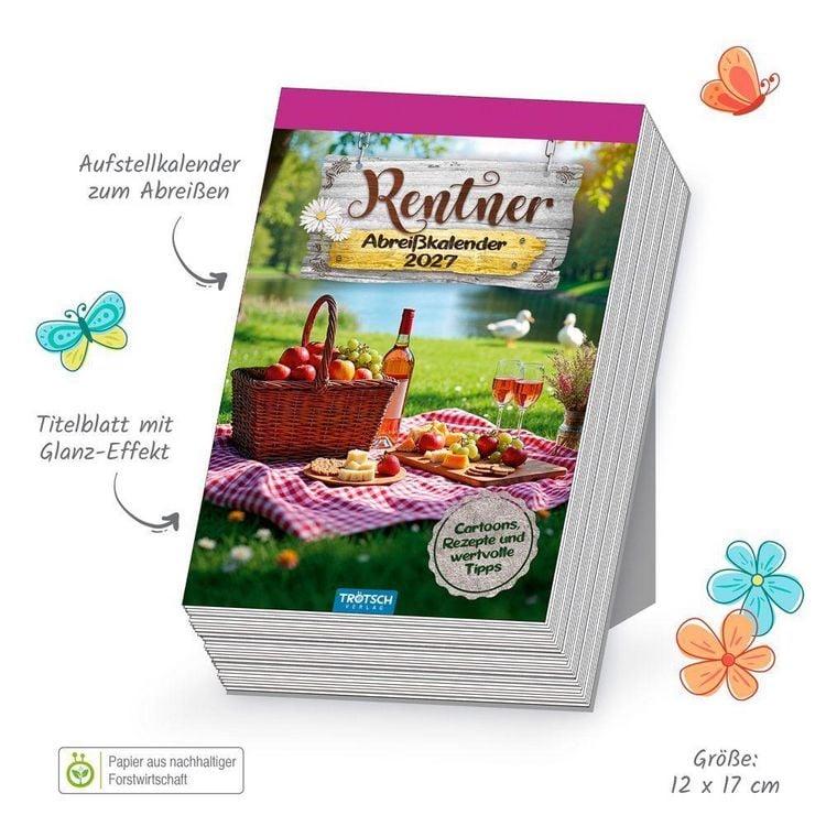 Produktbild: TR&Ouml;TSCH - Abrei&szlig;kalender Rentner 2027