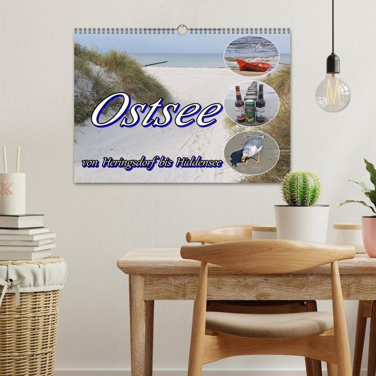 Produktbild: Ostsee von Heringsdorf bis Hiddensee (Wandkalender 2026 DIN A3 quer), CALVENDO Monatskalender
