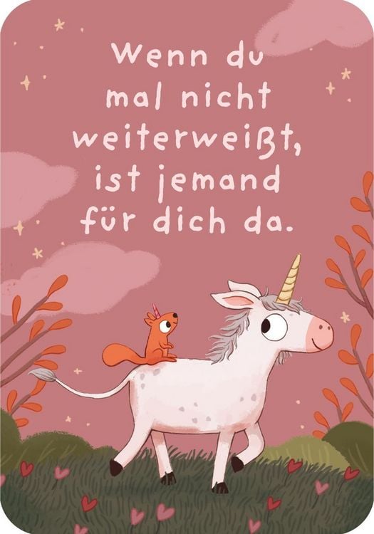 Produktbild: Ein Einhorn namens Oktober &ndash; Mutmachkarten
