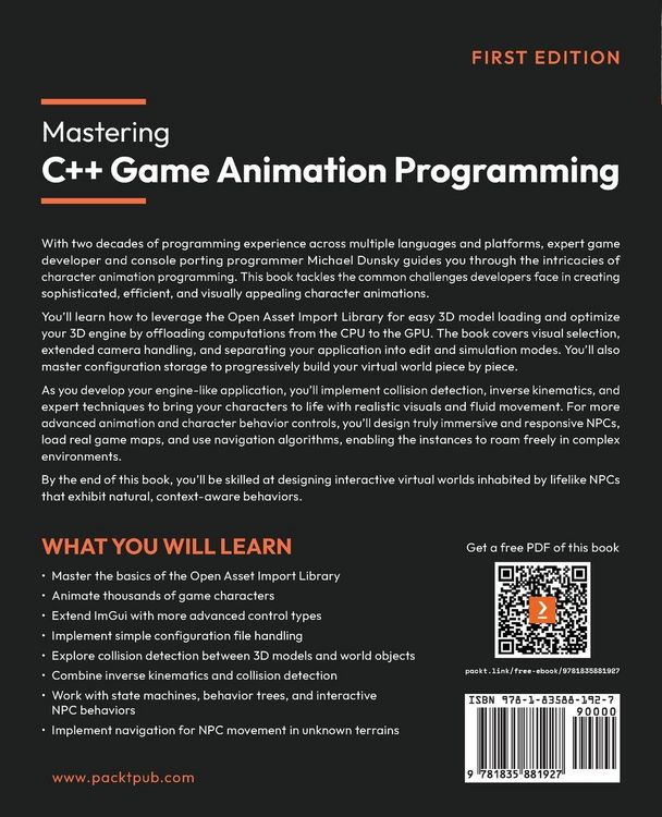 Produktbild: Mastering C++ Game Animation Programming