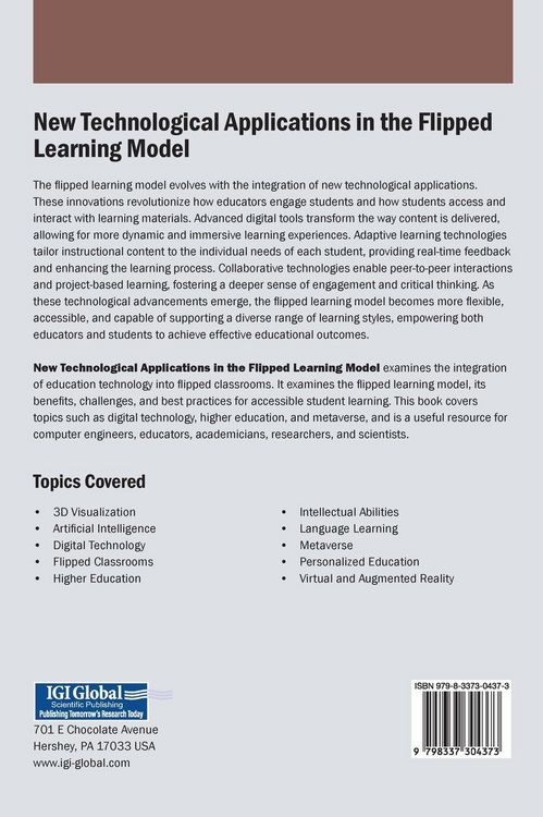 Produktbild: New Technological Applications in the Flipped Learning Model