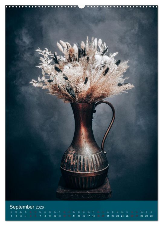 Produktbild: Trockenblumen Bouquet (hochwertiger Premium Wandkalender 2026 DIN A2 hoch), Kunstdruck in Hochglanz