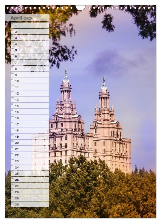 Produktbild: New York - Manhattan (Wandkalender 2026 DIN A3 hoch), CALVENDO Monatskalender