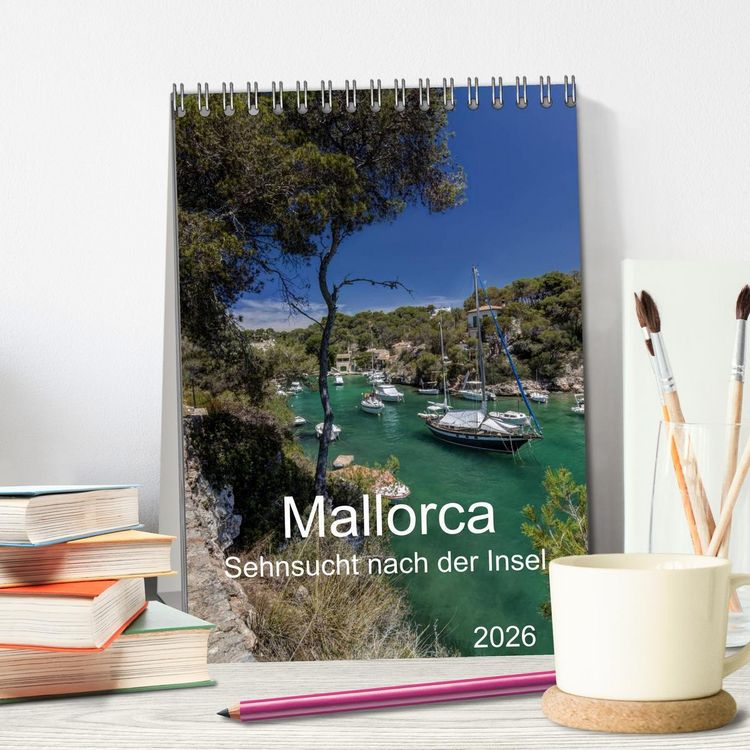 Produktbild: Mallorca - Sehnsucht nach der Insel (Tischkalender 2026 DIN A5 hoch), CALVENDO Monatskalender