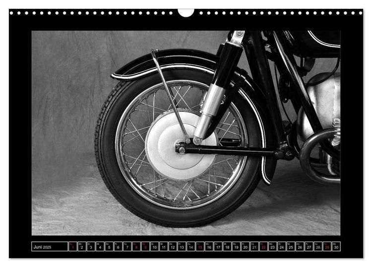 Produktbild: BMW R69S in schwarzweiss (Wandkalender 2025 DIN A3 quer), CALVENDO Monatskalender