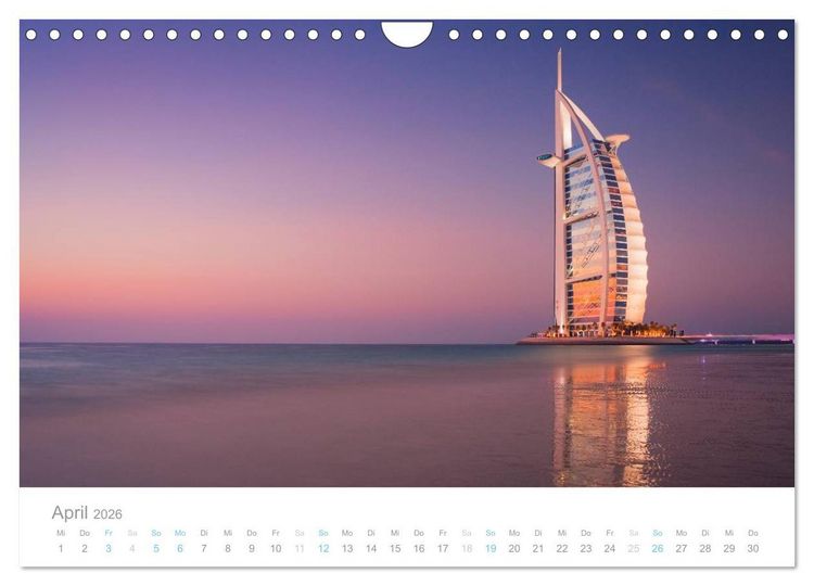 Produktbild: Dubai Architektur 2026 (Wandkalender 2026 DIN A4 quer), CALVENDO Monatskalender