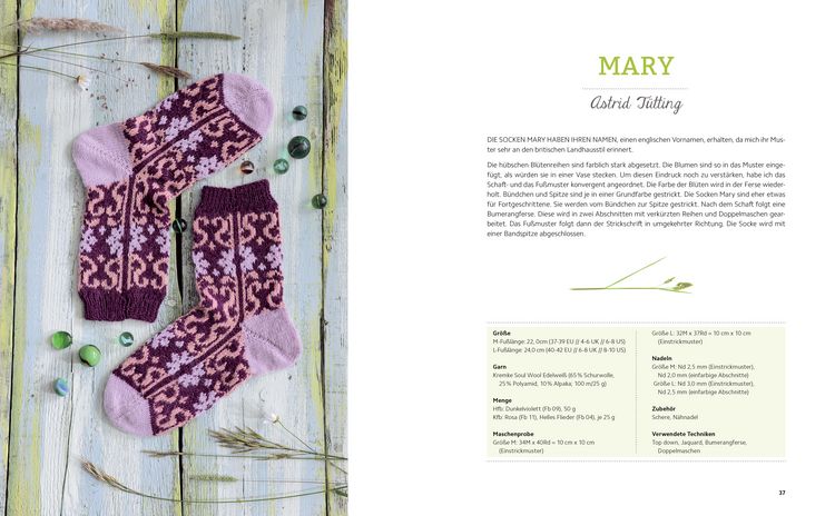 Produktbild: Landschaften auf den Socken. Von der Natur inspirierte Strickmuster.