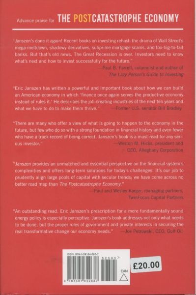 Produktbild: The Postcatastrophe Economy: Rebuilding America and Avoiding the Next Bubble