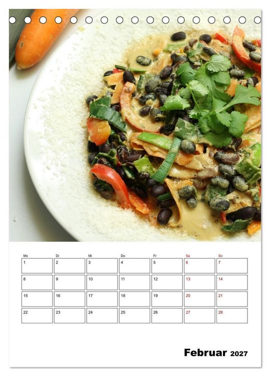 Produktbild: Leckeres mit Bohnen (Tischkalender 2027 DIN A5 hoch), CALVENDO Monatskalender