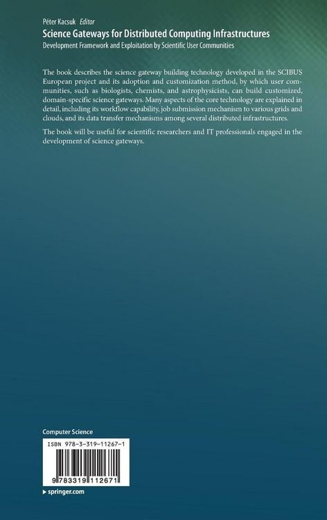 Produktbild: Science Gateways for Distributed Computing Infrastructures