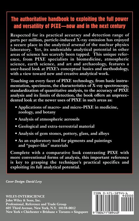 Produktbild: Particle-Induced X-Ray Emission Spect