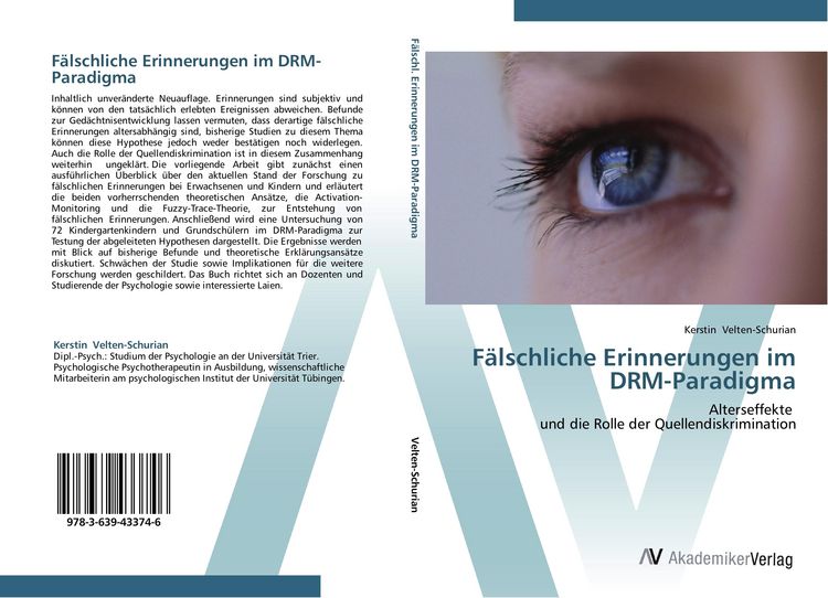 Produktbild: F&auml;lschliche Erinnerungen im DRM-Paradigma