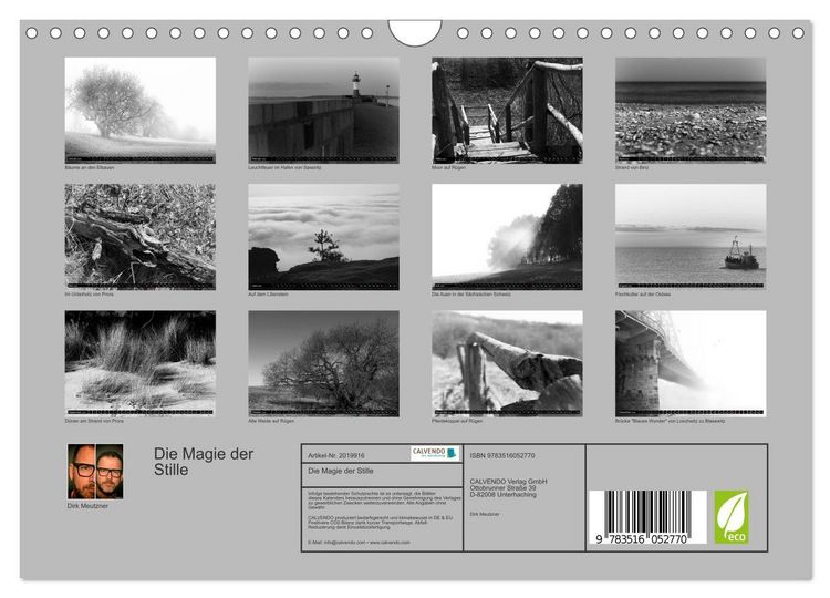 Produktbild: Die Magie der Stille (Wandkalender 2026 DIN A4 quer), CALVENDO Monatskalender