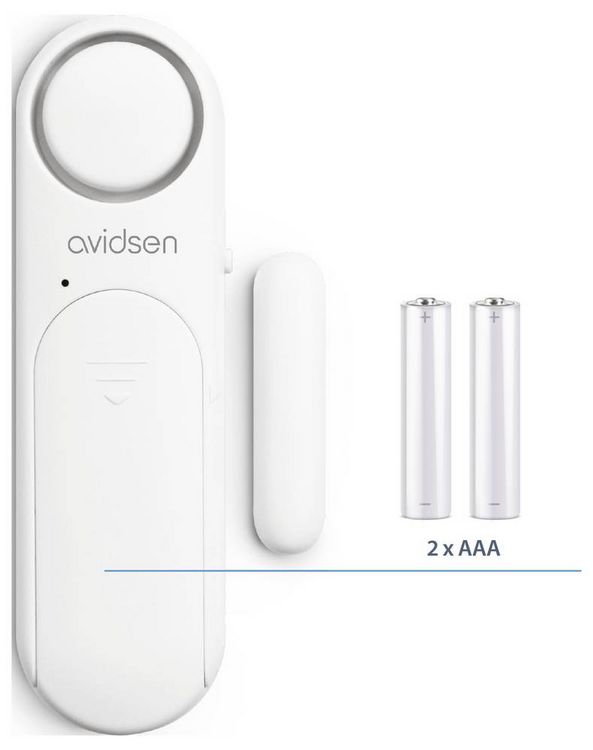 Produktbild: Avidsen T&uuml;r-/Fensteralarm Wei&szlig; Set 120 dB 100023