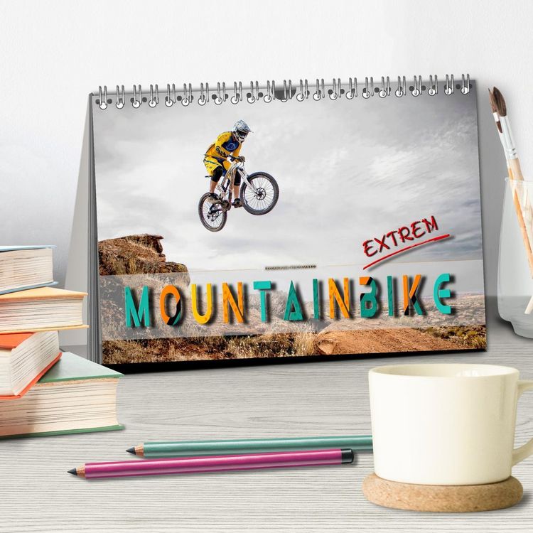Produktbild: Mountainbike extrem (Tischkalender 2026 DIN A5 quer), CALVENDO Monatskalender