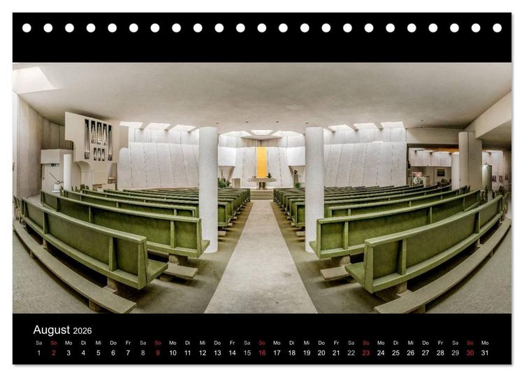 Produktbild: Kapellen, Kirchen und Kathedralen 2026 (Tischkalender 2026 DIN A5 quer), CALVENDO Monatskalender
