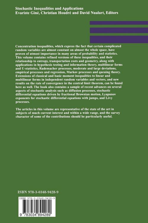 Produktbild: Stochastic Inequalities and Applications