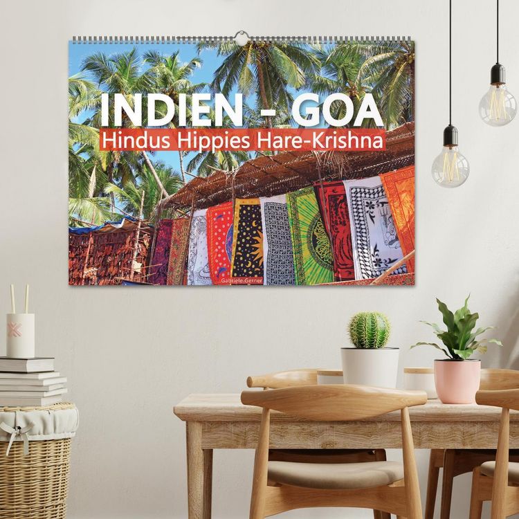 Produktbild: Indien - Goa Hindus Hippies Hare-Krishna (Wandkalender 2026 DIN A2 quer), CALVENDO Monatskalender