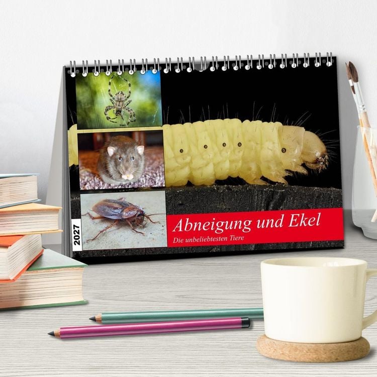 Produktbild: Abneigung und Ekel. Die unbeliebtesten Tiere (Tischkalender 2027 DIN A5 quer), CALVENDO Monatskalender