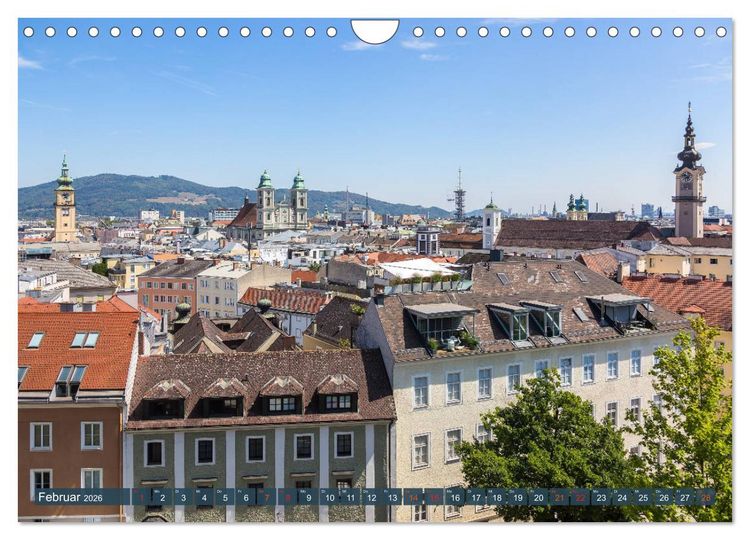 Produktbild: Facettenreiches Linz (Wandkalender 2026 DIN A4 quer), CALVENDO Monatskalender
