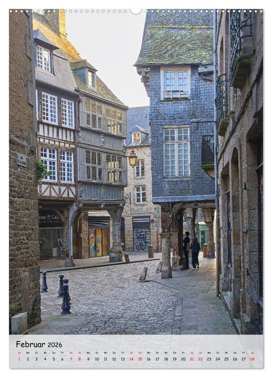 Produktbild: Dinan, die mittelalterliche Perle in der Bretagne (Wandkalender 2026 DIN A2 hoch), CALVENDO Monatskalender