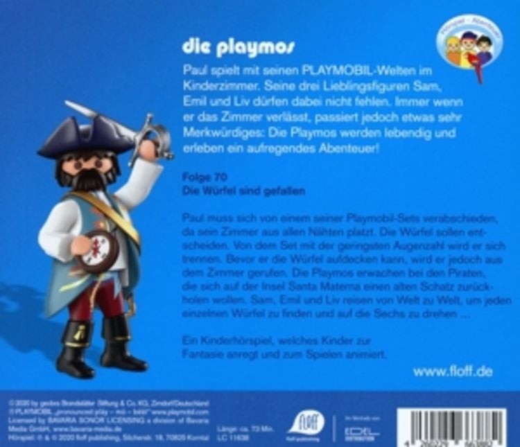 Produktbild: Die Playmos - Das Original Playmobil H&ouml;rspiel, Folge 70: Die W&uuml;rfel sind gefallen