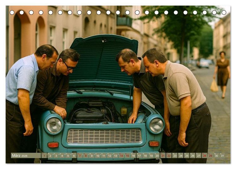 Produktbild: Alltagsgeschichten mit Trabant (Tischkalender 2026 DIN A5 quer), CALVENDO Monatskalender