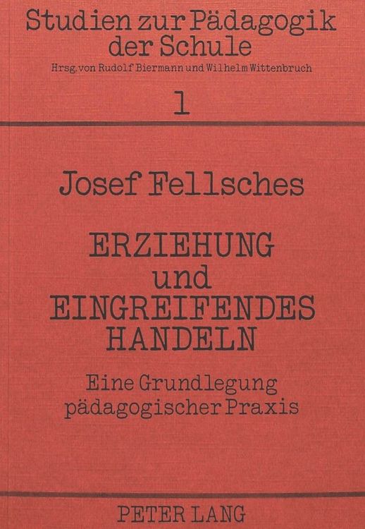 Produktbild: Erziehung und eingreifendes Handeln