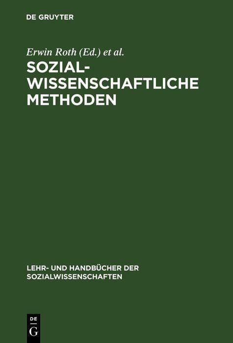 Produktbild: Sozialwissenschaftliche Methoden