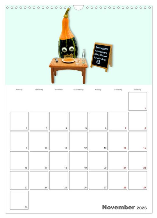 Produktbild: Mord in der Gem&uuml;sek&uuml;che (Wandkalender 2026 DIN A3 hoch), CALVENDO Monatskalender