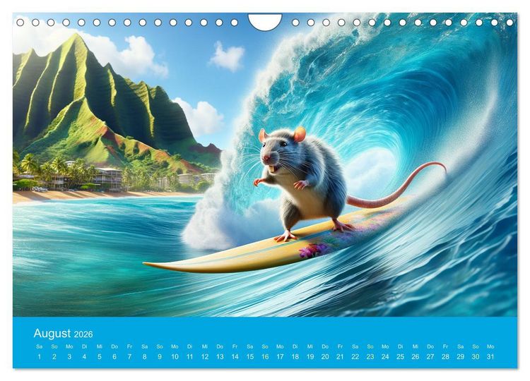 Produktbild: Abenteuerliche Ratten (Wandkalender 2026 DIN A4 quer), CALVENDO Monatskalender