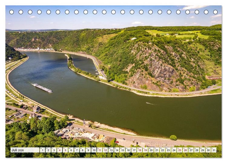 Produktbild: Der Rhein (Tischkalender 2026 DIN A5 quer), CALVENDO Monatskalender