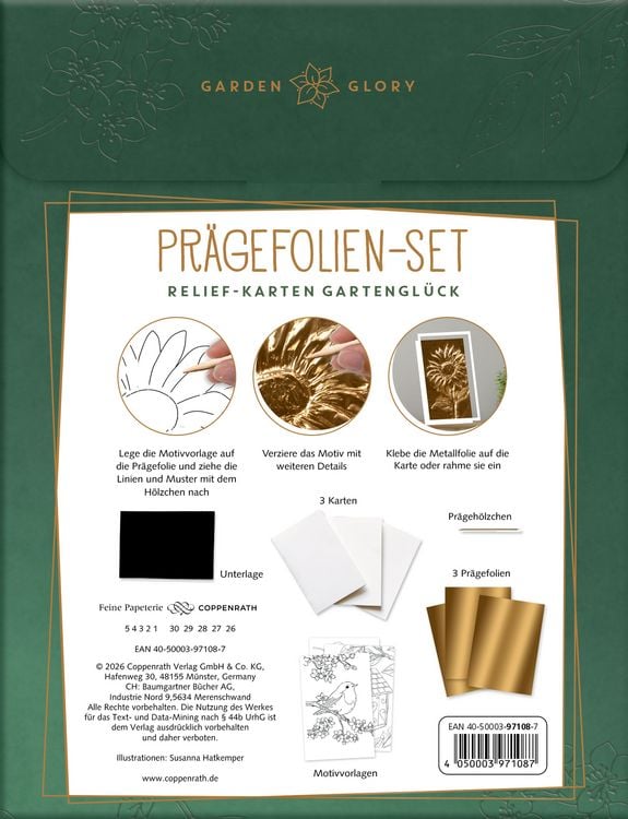 Produktbild: Pr&auml;gefolien-Set Relief-Karten