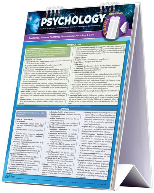 Produktbild: Psychology Easel Book