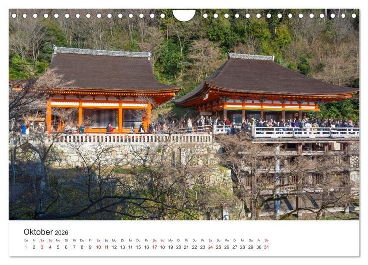 Produktbild: Tempel in Japan (Wandkalender 2026 DIN A4 quer), CALVENDO Monatskalender