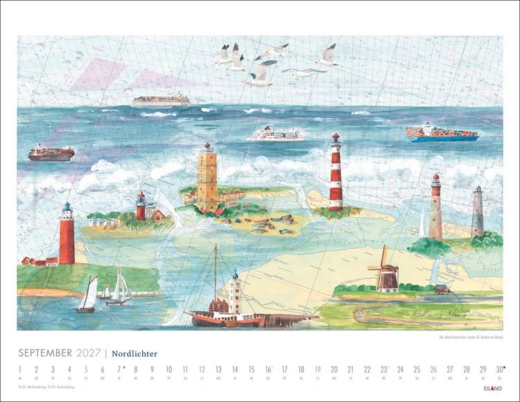 Produktbild: Nordlichter - See(h)karten Kalender 2027
