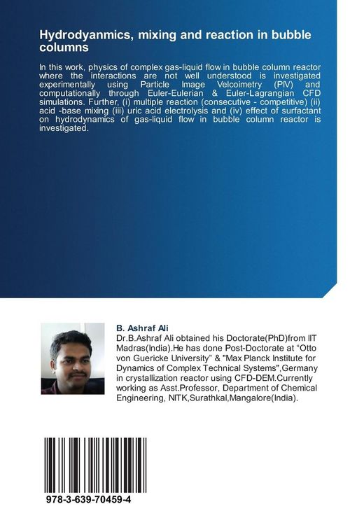 Produktbild: Hydrodyanmics, mixing and reaction in bubble columns