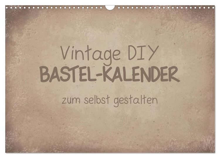 Produktbild: Vintage DIY Bastel-Kalender (Wandkalender 2026 DIN A3 quer), CALVENDO Monatskalender