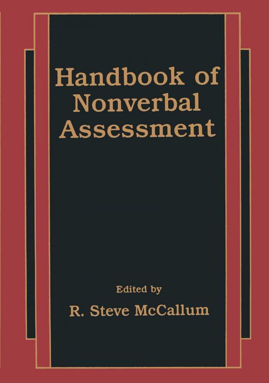 Produktbild: Handbook of Nonverbal Assessment