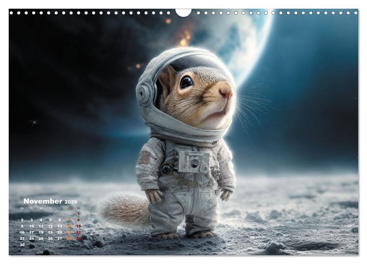 Produktbild: N&uuml;sse waren gestern &ndash; jetzt wird&rsquo;s verr&uuml;ckt! (Wandkalender 2026 DIN A3 quer), CALVENDO Monatskalender