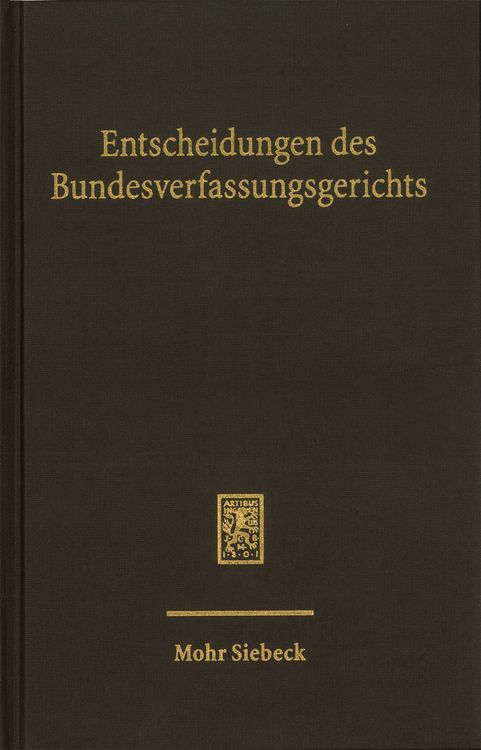 Produktbild: Entscheidungen des Bundesverfassungsgerichts (BVerfGE)