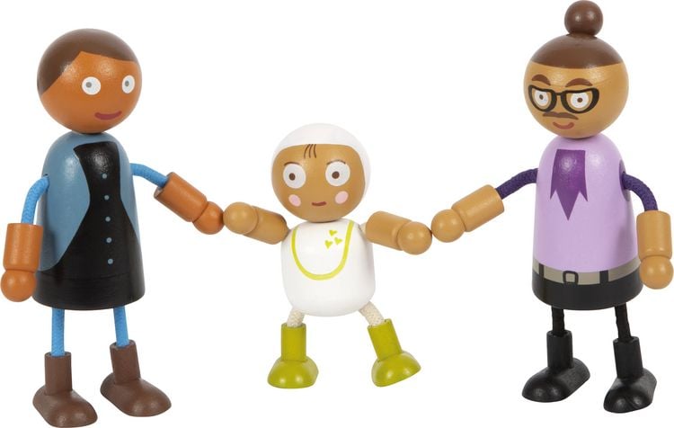 Produktbild: Biegepuppen-Familie mit Baby