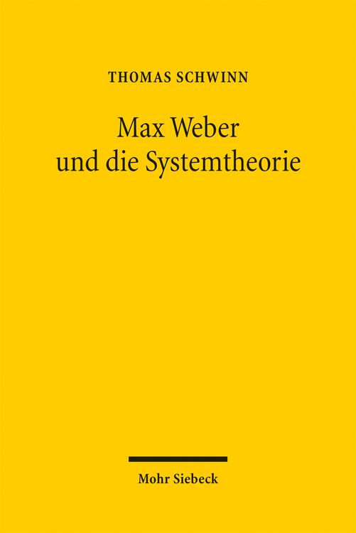 Produktbild: Max Weber und die Systemtheorie