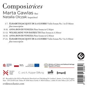 Produktbild: Compositrices (Bon,von Bayreuth,Jacquet de la Gu